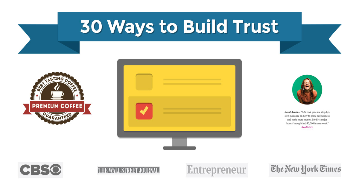 30 Ways to Build Trust on Your Website