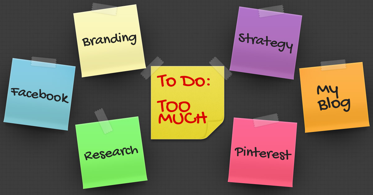 Small Business Online Marketing Post It Notes