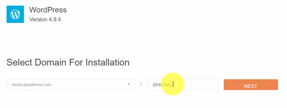 How to Install WordPress - Select Domain